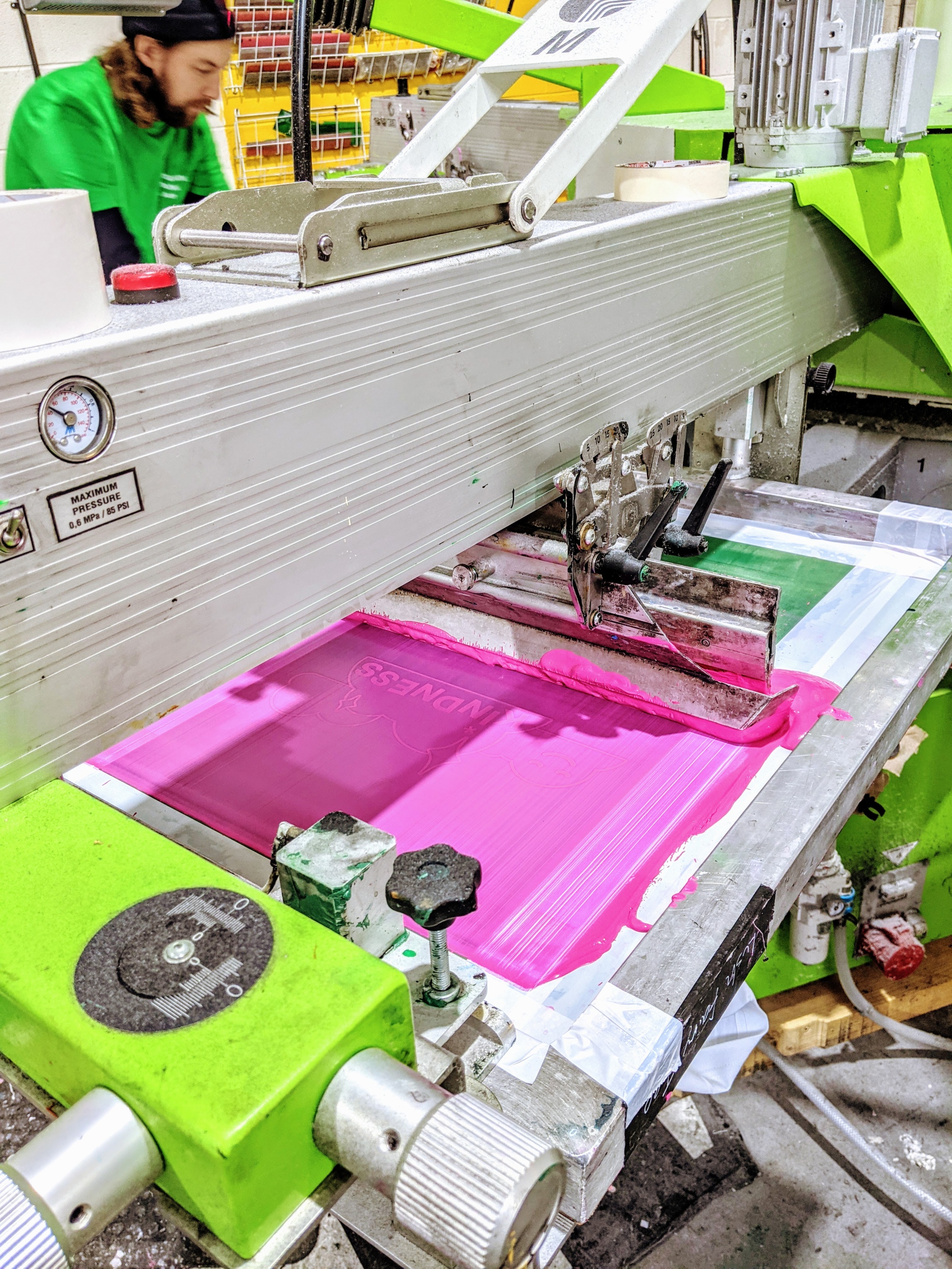 I Dress Myself - screen printing using eco-friendly inks