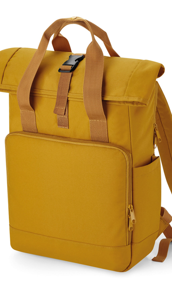 BagBase Recycled twin handle roll-top laptop backpack BG18L Recycled twin handle roll-top laptop backpack Thumbnail