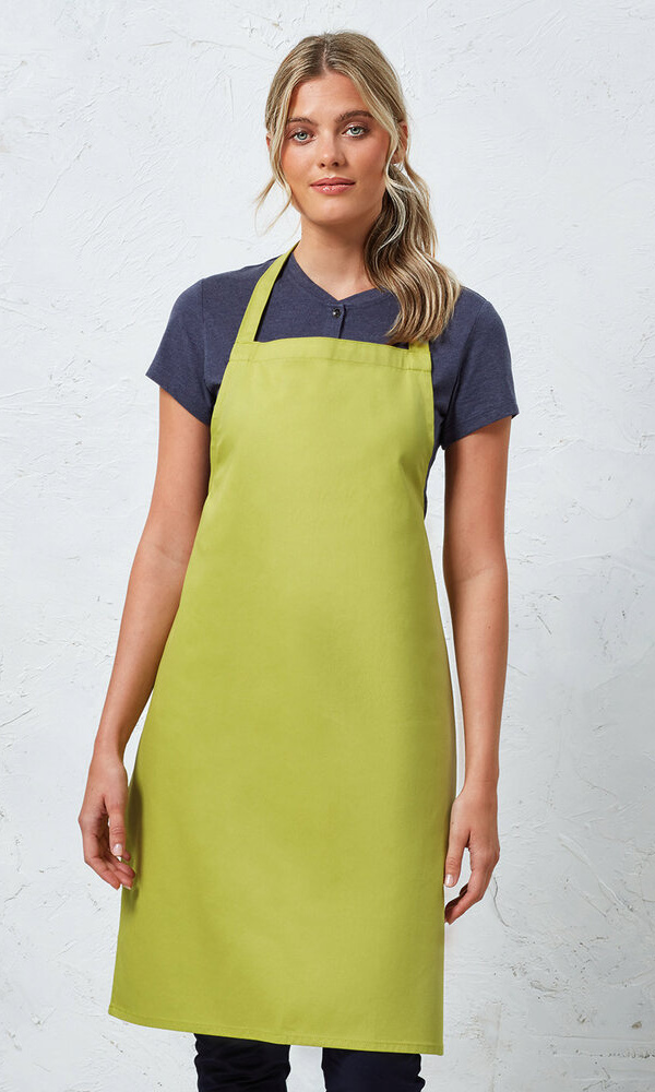 Premier 100% Organic Cotton Bib Apron PR102 100% Organic Cotton Bib Apron Thumbnail