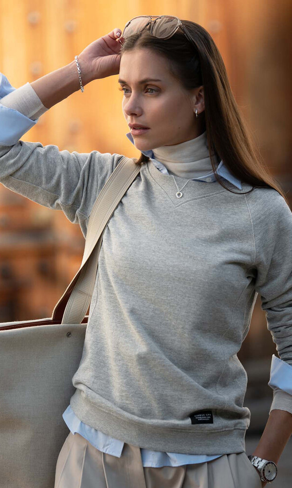 Nimbus Women’s Newport – luxury lightweight crewneck sweatshirt  NB87F Women’s Newport – luxury lightweight crewneck sweatshirt  Thumbnail