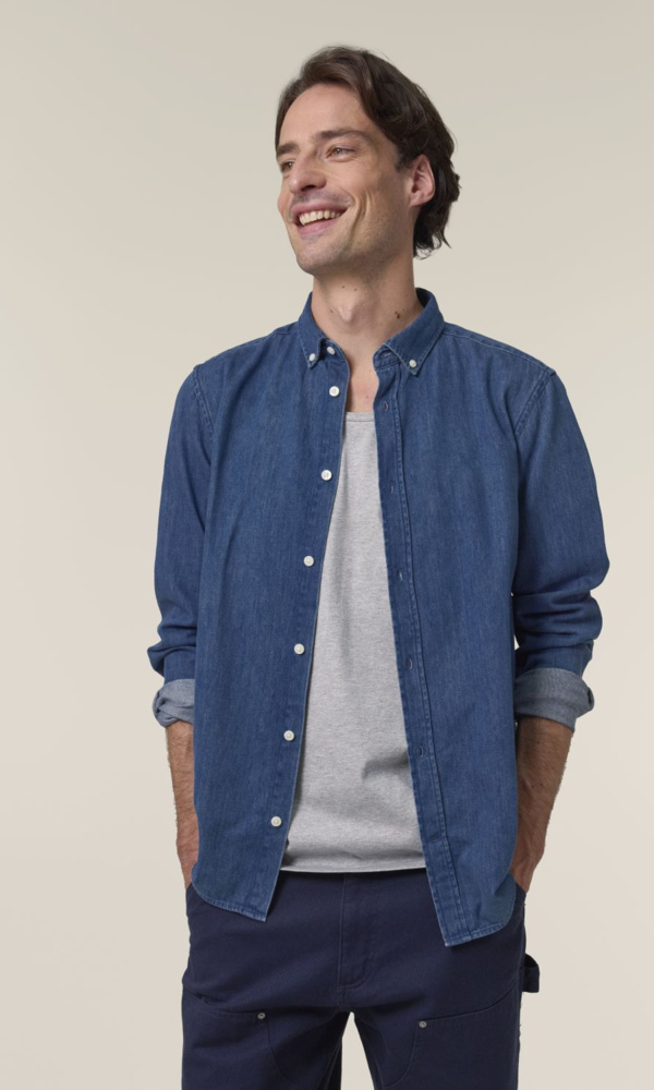 Stanley/Stella Stanley Denim Organic Shirt STWM967 Stanley Denim Organic Shirt Thumbnail