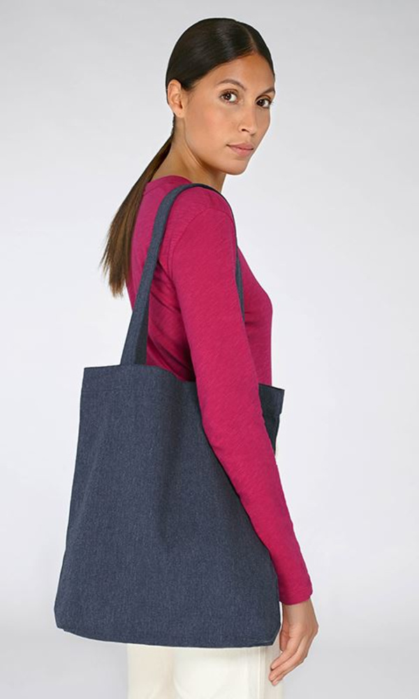 Bags Organic cotton custom T shirts eco embroidery print I Dress Myself